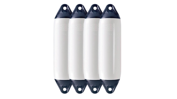 Vis detaljer for Polyform fender F-serie hvit 4-pk Bilde av Polyform fender F-serie hvit 4-pk