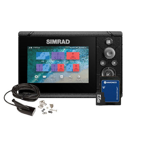 Bilde av Simrad Cruise 5 kartplotter med svinger og kartbrikke