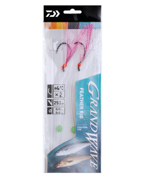 Vis detaljer for Daiwa GW feather rig 4/0 sei og torsk Bilde av Daiwa GW feather rig 4/0 sei og torsk