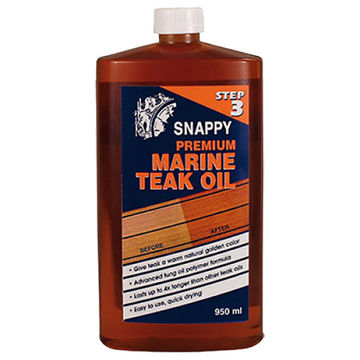 Vis detaljer for Snappy Premium Marine Teak Oil teakolje 950 ml Bilde av Snappy Premium Marine Teak Oil teakolje 950 ml