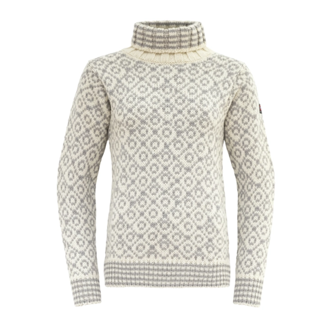 Bilde av Devold Svalbard wool high neck offwhite/grey