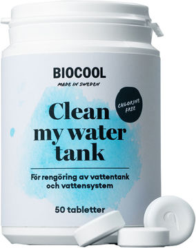 Vis detaljer for Biocool rengjøringsmiddel for vanntank - 50 tabletter Bilde av Biocool rengjøringsmiddel for vanntank - 50 tabletter