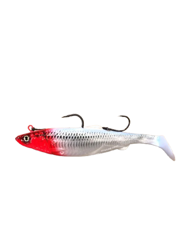 Bilde av Savage Gear 4D herring big shad Red Head kveitejigg 300g