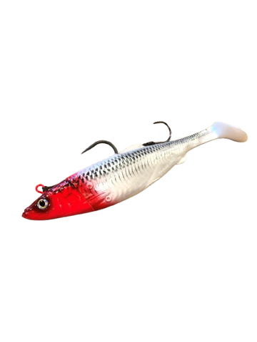 Bilde av Savage Gear 4D herring big shad Red Head kveitejigg 300g