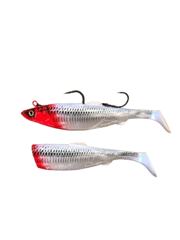 Bilde av Savage Gear 4D herring big shad Red Head kveitejigg 300g