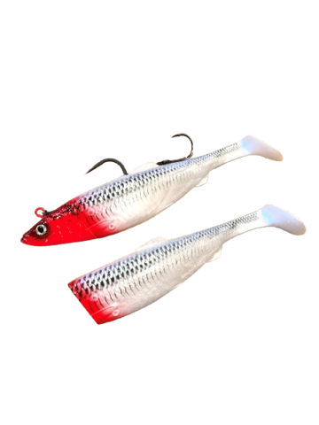 Bilde av Savage Gear 4D herring big shad Red Head kveitejigg 300g