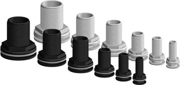 Vis detaljer for Skroggjennomføring kompositt BSP sort Truedesign Bilde av Skroggjennomføring kompositt BSP sort Truedesign