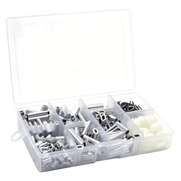 Vis detaljer for Søvik rigging kit 300 sleeves/50 thimbles Bilde av Søvik rigging kit 300 sleeves/50 thimbles