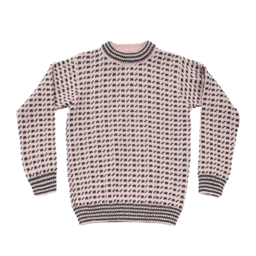 Bilde av Devold original islender wool sweater chalk/pink/anthracite