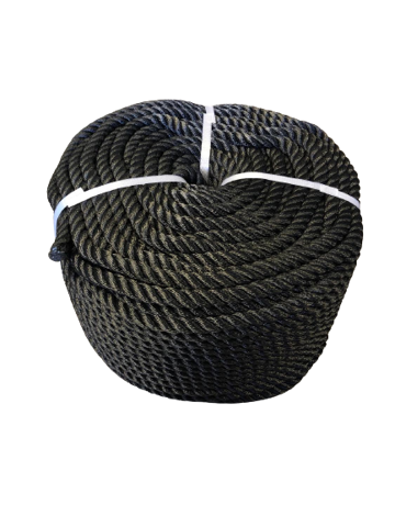 Bilde av Sort polyestertau kveil 100m 32mm