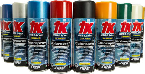 Bilde av TK Colorspray motorlakk Mercury Black