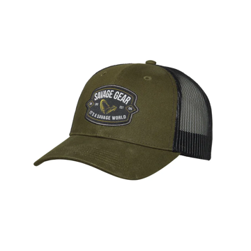 Vis detaljer for Savage Gear Badge Trucker cap green Bilde av Savage Gear Badge Trucker cap green