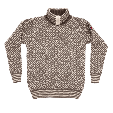 Bilde av Devold Svalbard Wool zip neck falcon/offwhite