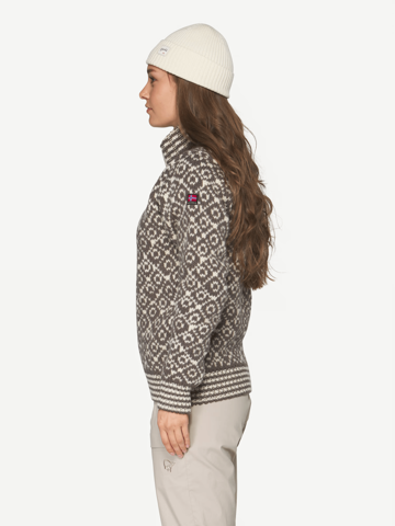Bilde av Devold Svalbard Wool zip neck falcon/offwhite