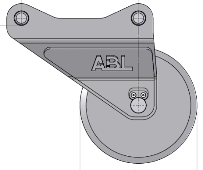 Bilde av ABL Asfaltskjærer S1 D=480x12 Fr., Framdragen trissa: 480x12 mm